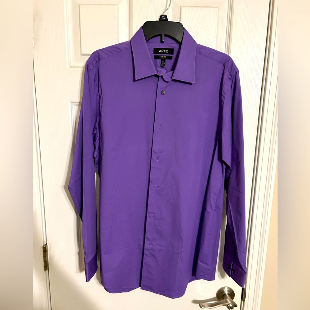 Men’s Slim Fit Apt 9 Purple Dress Shirt